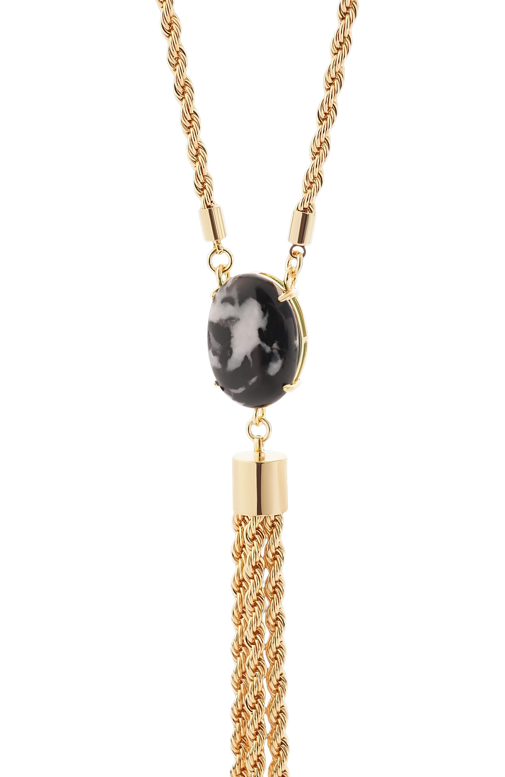 Колье CRYSTALLINE JEWELLERY черно-белого цвета по цене 19800 руб., арт. C590LZ, фото 3 Колье CRYSTALLINE JEWELLERY, арт. C590LZ, фото 3