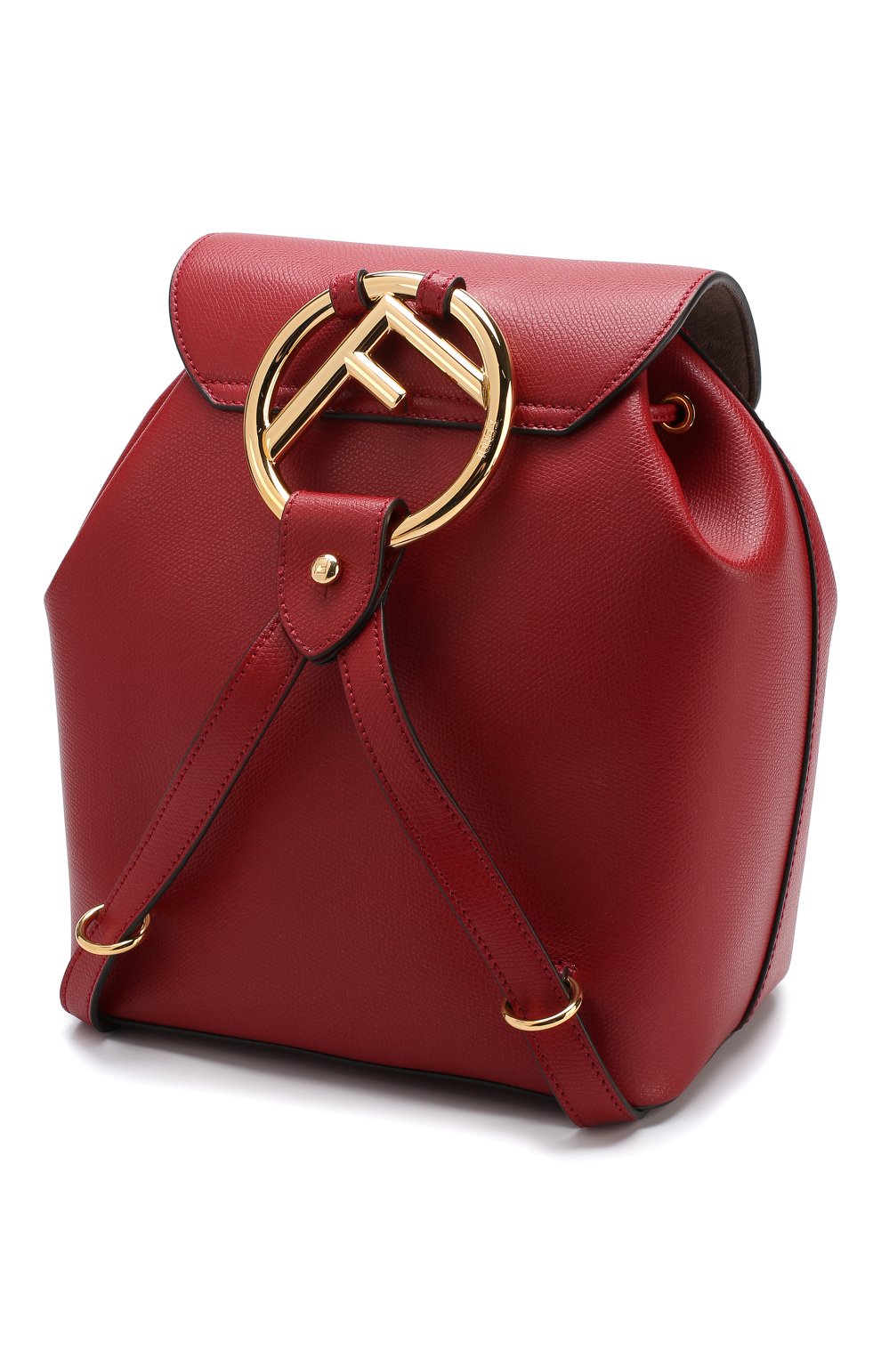 Кожаный рюкзак с клапаном FENDI, арт. 8BZ043 A18B, фото 3