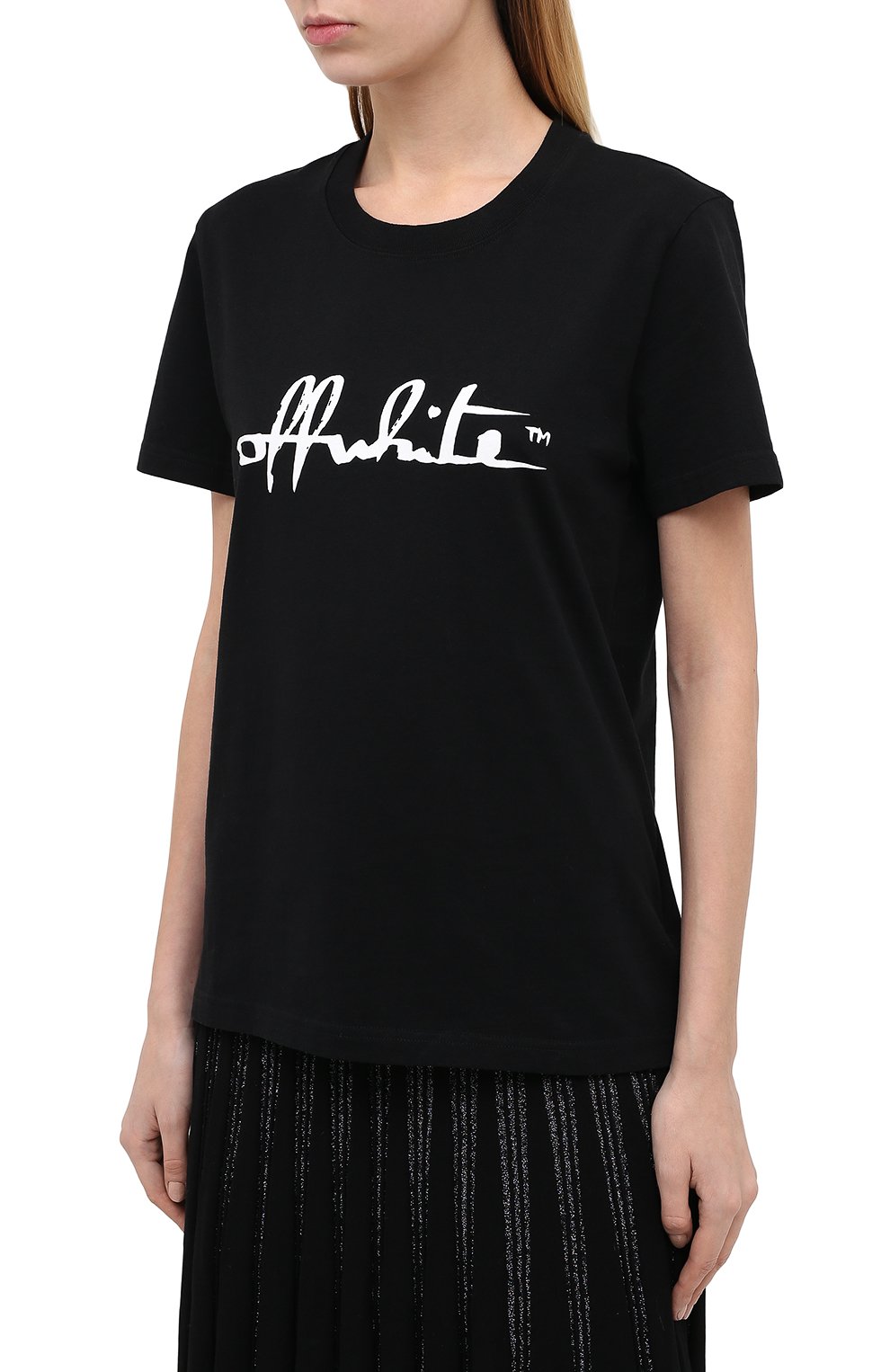 Хлопковая футболка OFF-WHITE, арт. 0WAA049E20JER0071001, фото 3
