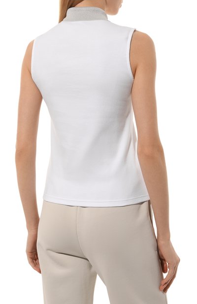 Хлопковое поло GRAN SASSO белого цвета по цене 19600 руб., арт. 60221/80321, фото 4 Хлопковое поло GRAN SASSO, арт. 60221/80321, фото 4