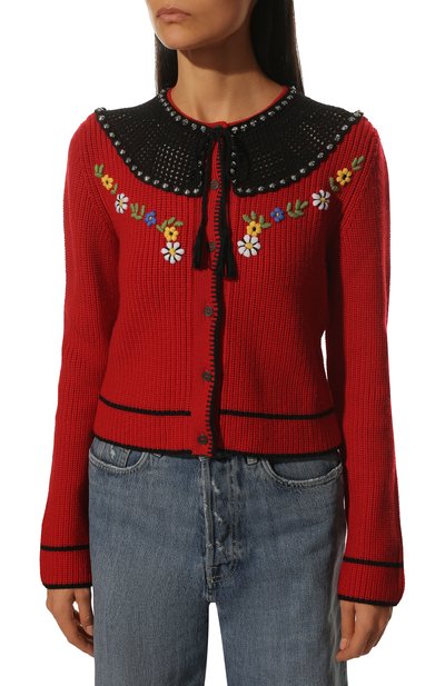 Шерстяной кардиган MIU MIU, арт. MMF555-1Z3M-F0011, фото 3