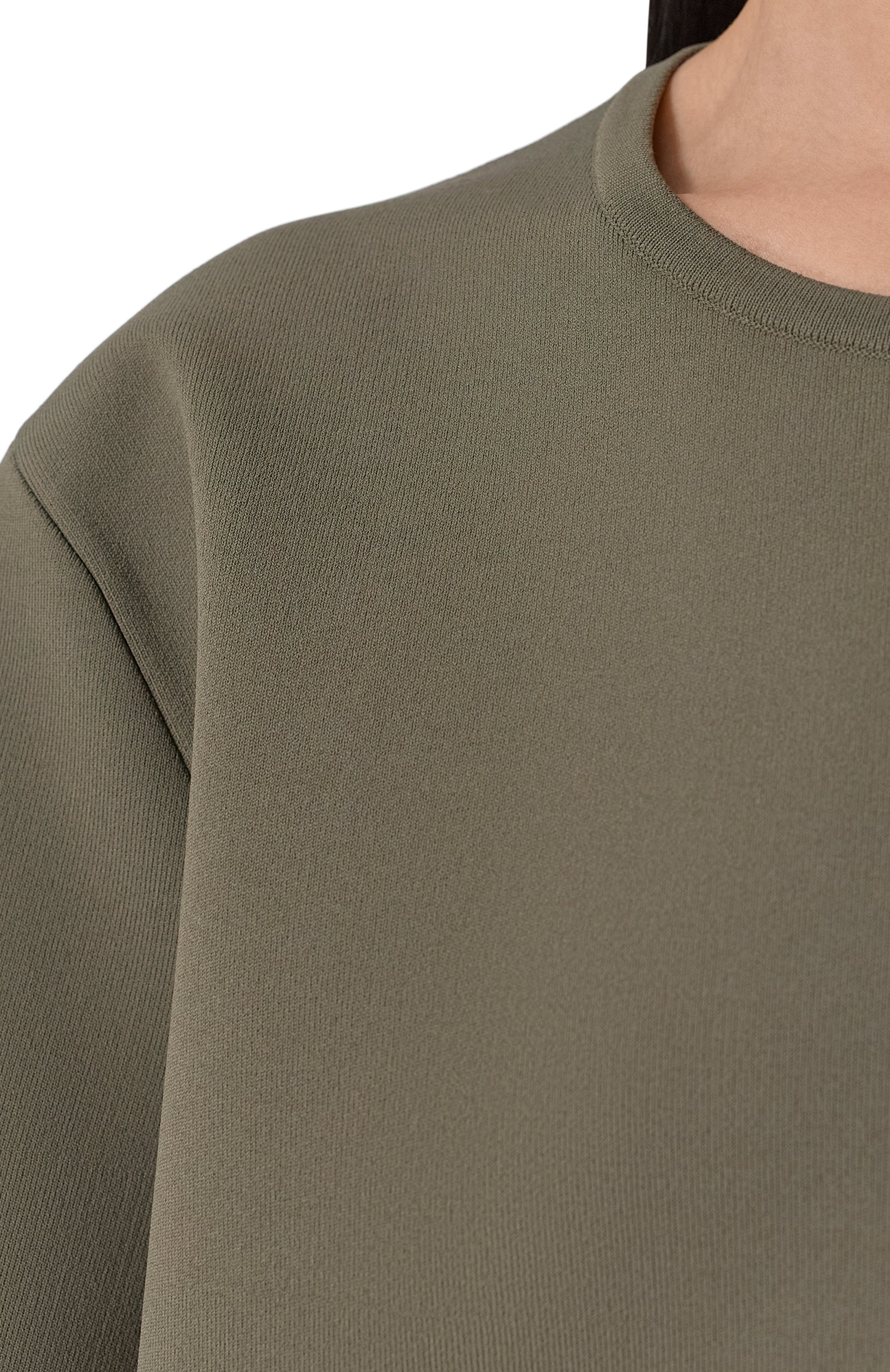 Пуловер из вискозы JIL SANDER хаки цвета по цене 245500 руб., арт. J04GC0107-J18208, фото 5 Пуловер из вискозы JIL SANDER, арт. J04GC0107-J18208, фото 5