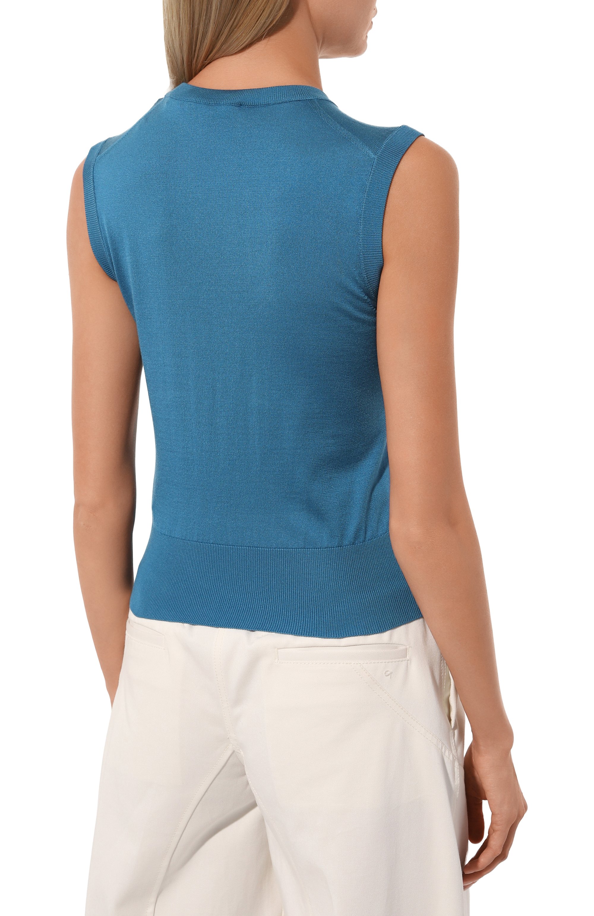 Шелковый топ DOLCE & GABBANA, арт. FXT04T/JBSHX, фото 4