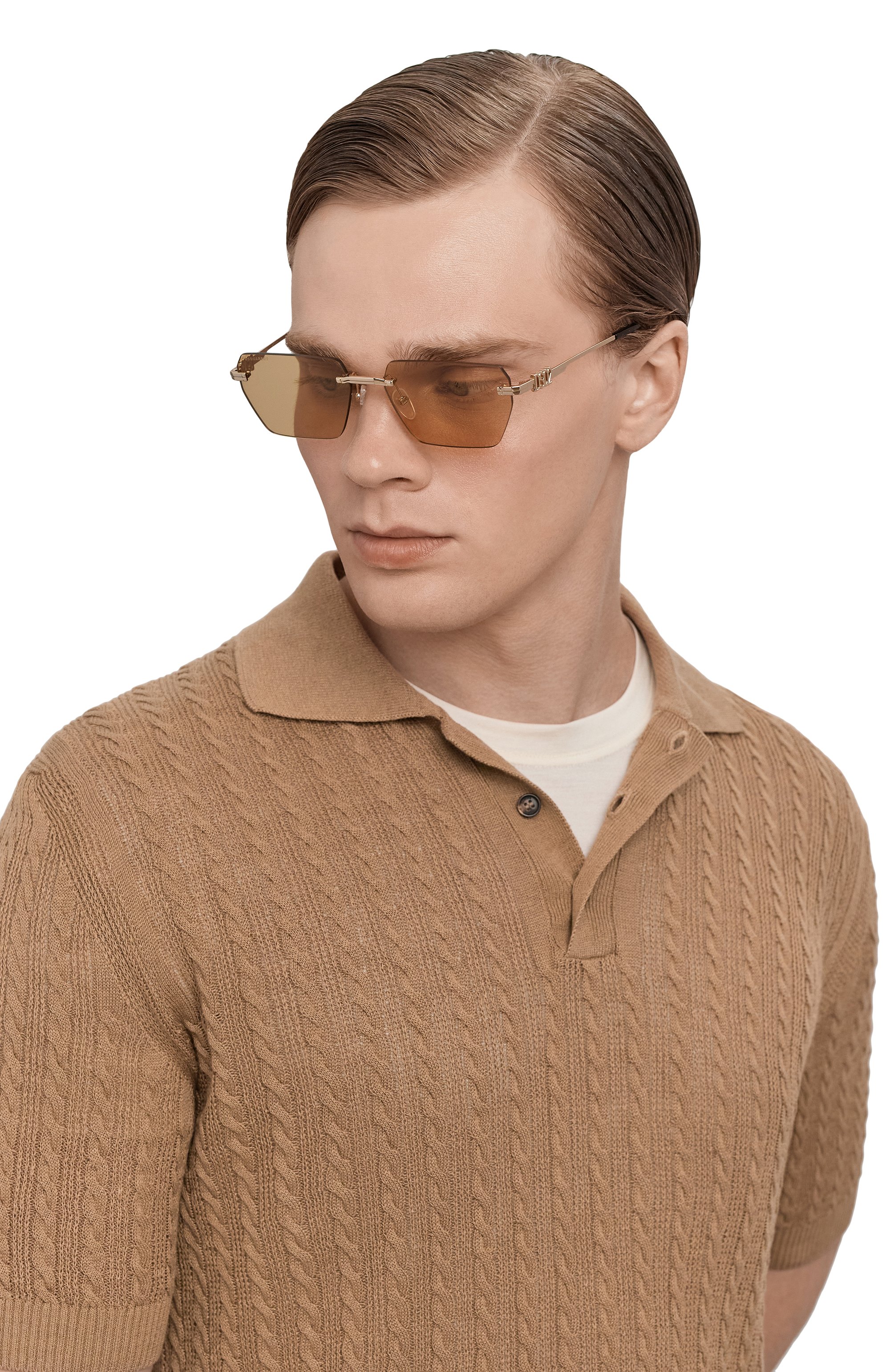 Солнцезащитные очки DSQUARED2 желтого цвета по цене 34700 руб., арт. D20102 J5G 17, фото 2 Солнцезащитные очки DSQUARED2, арт. D20102 J5G 17, фото 2