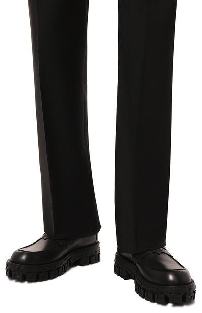 Кожаные лоферы greca portico VERSACE, арт. 1010562/1A05956, фото 3