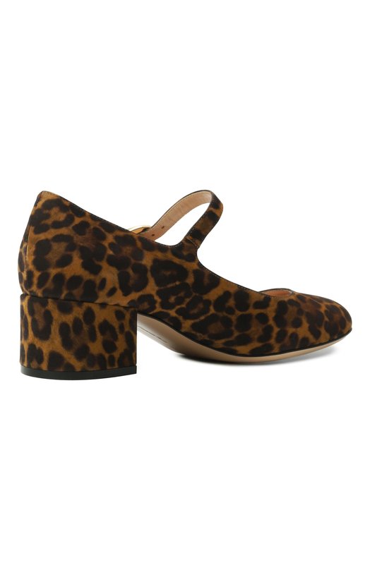Замшевые туфли Ribbon Gianvito Rossi G22101.45RIC.CMDALLP Леопардовый  G22101.45RIC.CMDALLP Фото 5