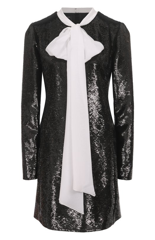 Платье с отделкой пайетками Giambattista Valli 25FWPVCA5007/01PAI Чёрно-белый 25FWPVCA5007/01PAI