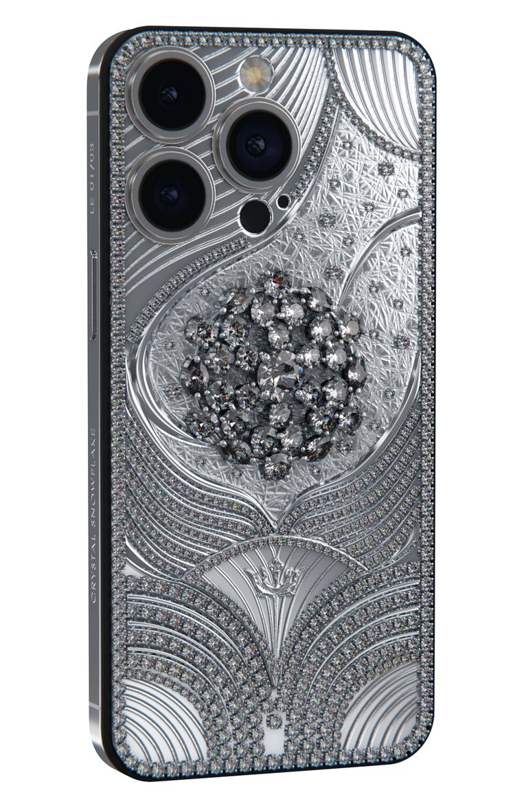 Caviar iphone 14 pro max crystal snowflake 1tb CAVIAR серебряного цвета, арт. 28166_14max1024 | Фото 2 (Региональные ограничения белый список (Axapta Mercury): Не проставлено; Нос: Не проставлено)