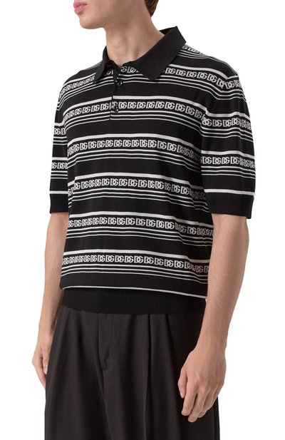 Шелковое поло DOLCE & GABBANA, арт. GXZ02T/JBSN4, фото 3