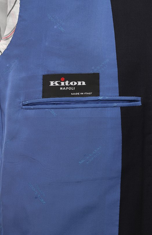 Шерстяной костюм Kiton UA81K0127003 Синий  UA81K0127003 Фото 9