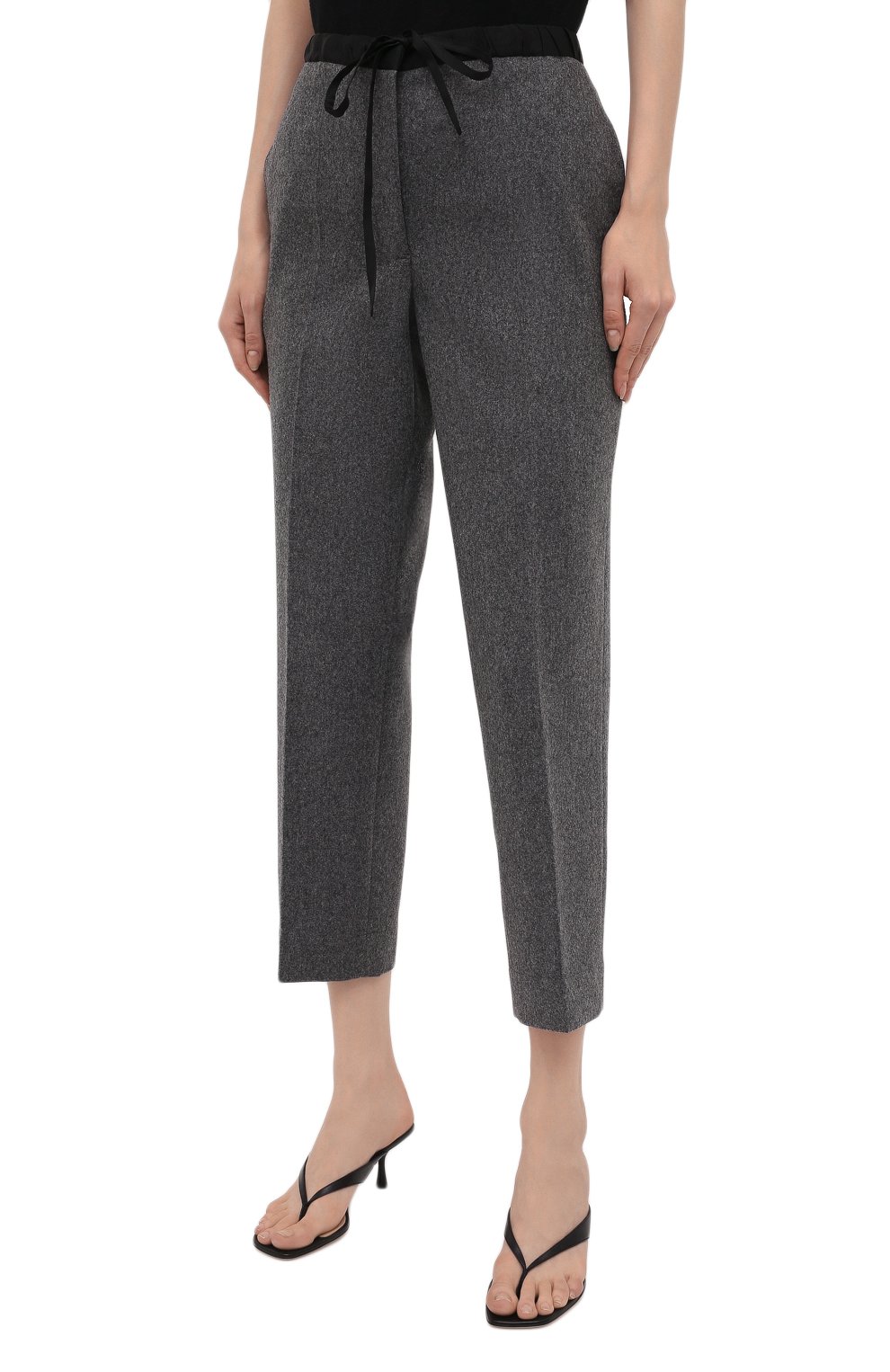 Шерстяные брюки JIL SANDER серого цвета по цене 53250 руб., арт. JPPT310550-WT212500B, фото 3 Шерстяные брюки JIL SANDER, арт. JPPT310550-WT212500B, фото 3