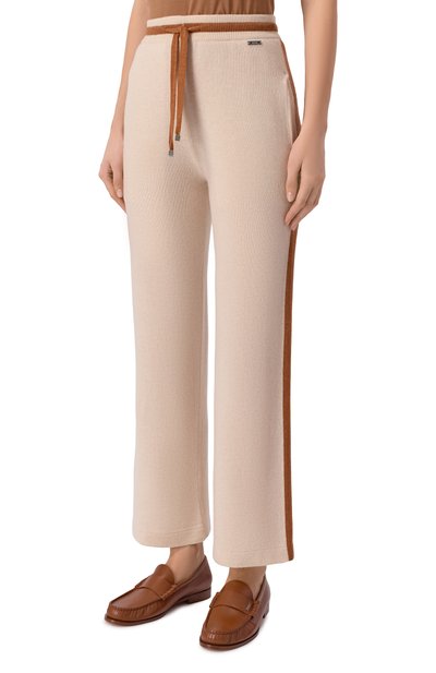 Кашемировые брюки KITON бежевого цвета по цене 254000 руб., арт. D61742, фото 3 Кашемировые брюки KITON, арт. D61742, фото 3