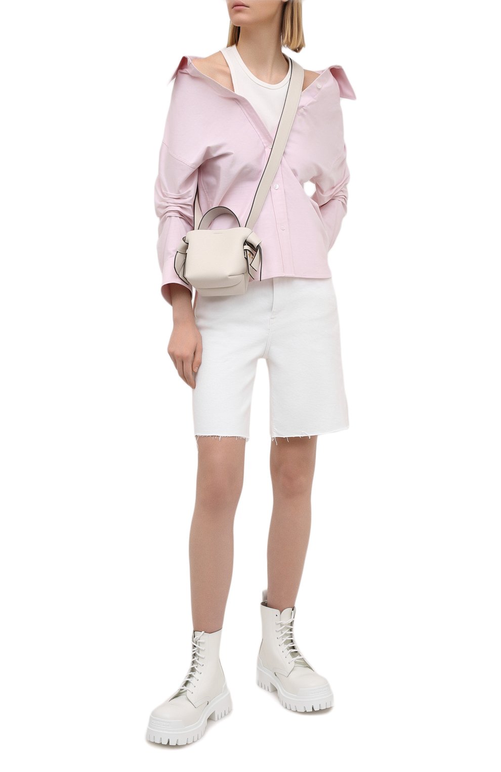 Хлопковая блузка ALEXANDERWANG.T розового цвета по цене 33300 руб., арт. 4WC1211189, фото 2 Хлопковая блузка ALEXANDERWANG.T, арт. 4WC1211189, фото 2