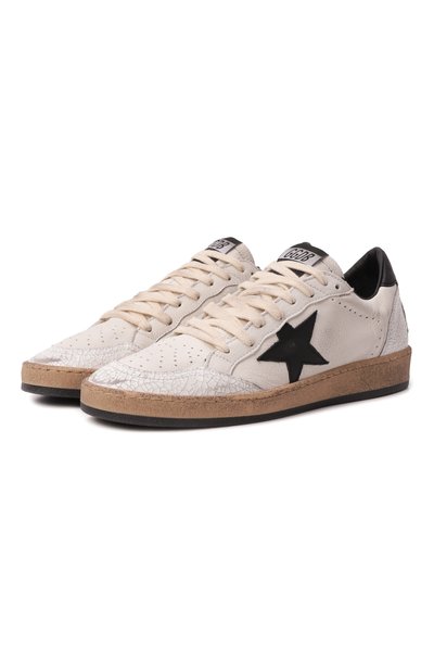 Женские кожаные кеды ball star GOLDEN GOOSE DELUXE BRAND, арт. GWF00117.F003771