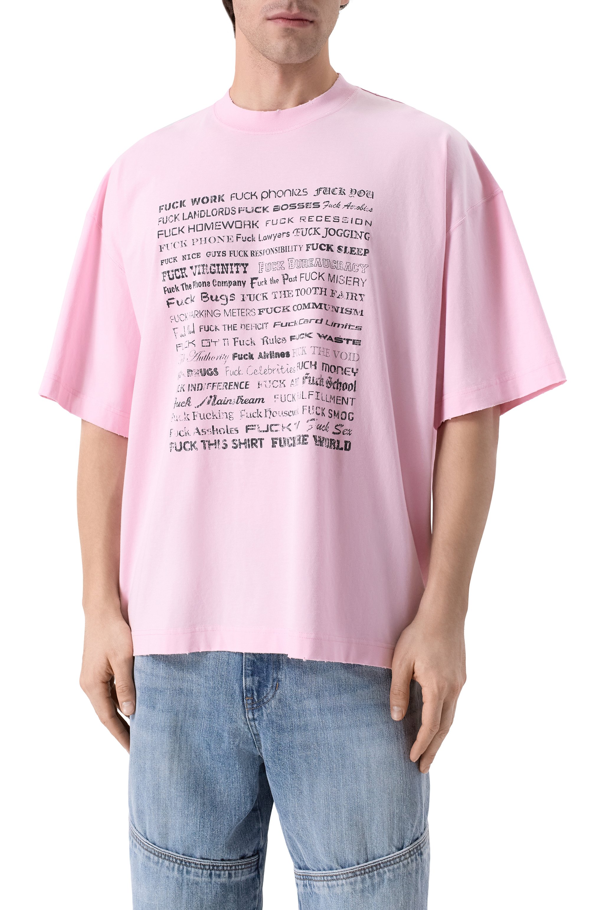 Хлопковая футболка VETEMENTS, арт. ME76TR210PX/1200 LIGHT JERSEY, фото 3