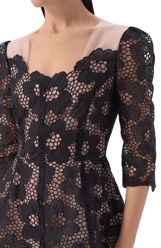 Хлопковое платье Vika Gazinskaya SS26-13256 Чёрный  SS26-13256 Фото 4