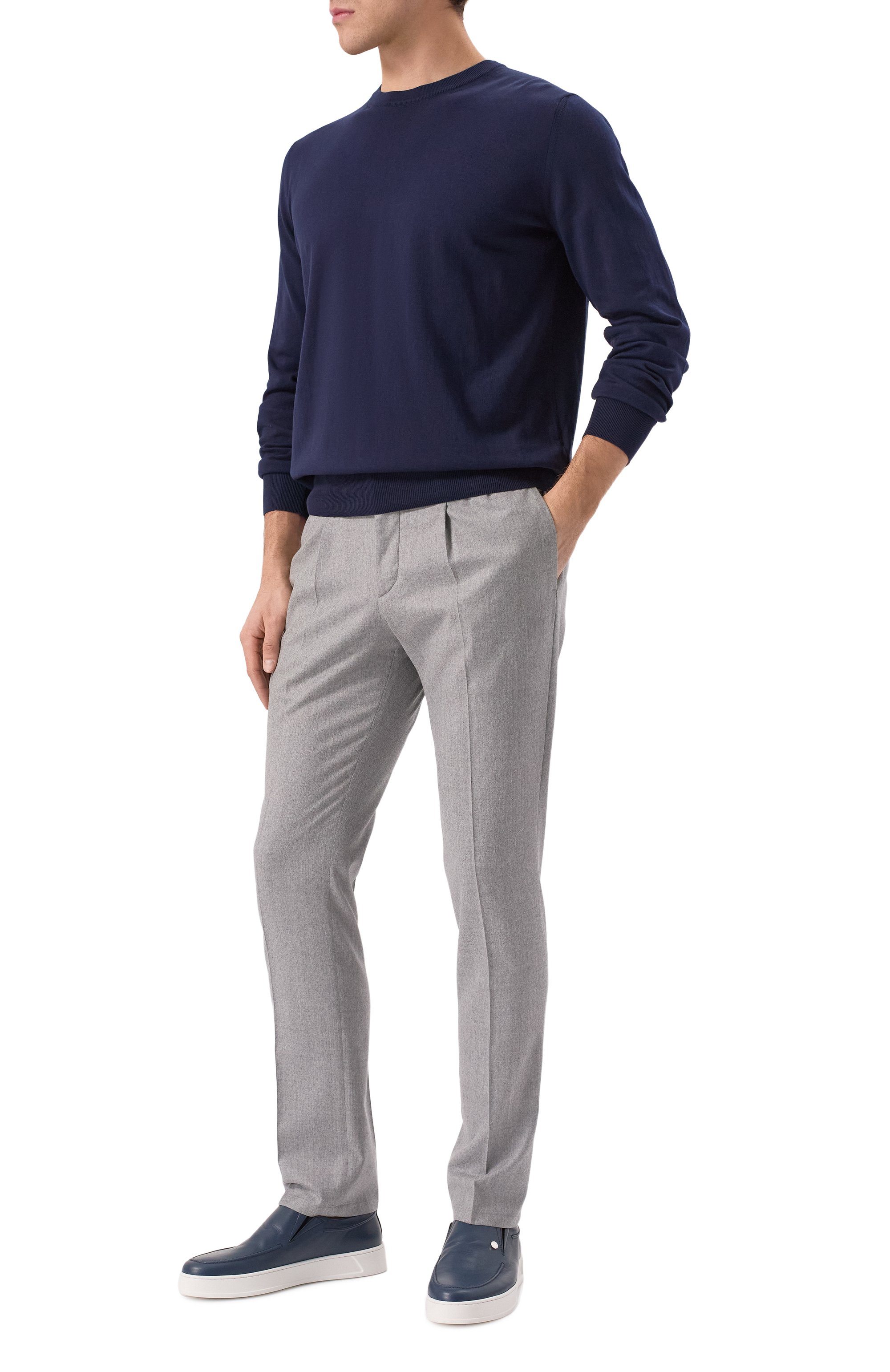 Кожаные слипоны ARTIOLI, арт. 0S820/BABY LAMB/SUEDE ELITE, фото 2