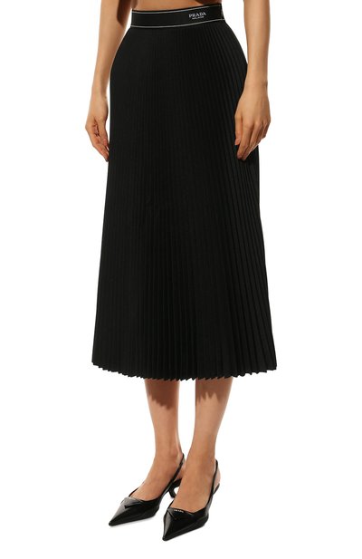 Плиссированная юбка PRADA, арт. P168TL-1R08-F0002-221, фото 3