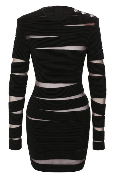 Женское платье из вискозы BALMAIN, арт. SF06230/K532
