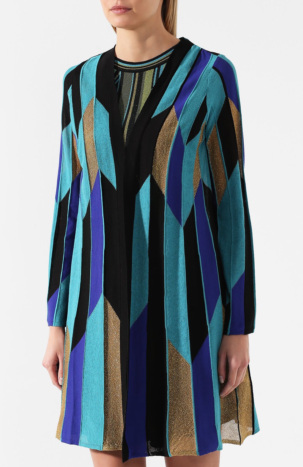 Хлопковый кардиган M MISSONI синего цвета по цене 45650 руб., арт. 2DM00011/2K0021, фото 3 Хлопковый кардиган M MISSONI, арт. 2DM00011/2K0021, фото 3