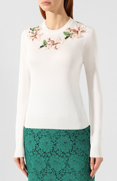 Шелковый пуловер DOLCE & GABBANA, арт. FX151Z/JASHE, фото 3