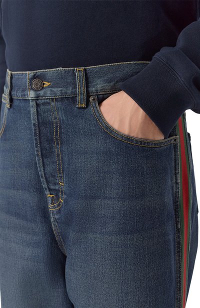 Джинсы GUCCI синего цвета по цене 141000 руб., арт. A002IA/XDDHT, фото 5 Джинсы GUCCI, арт. A002IA/XDDHT, фото 5