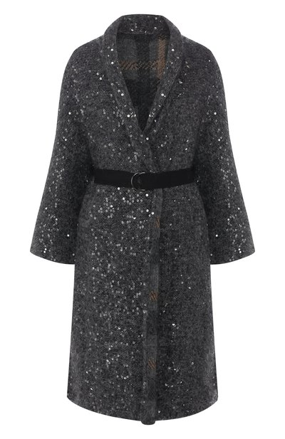 Вязаный кардиган с поясом и пайетками BRUNELLO CUCINELLI, арт. M3L343026, фото 1