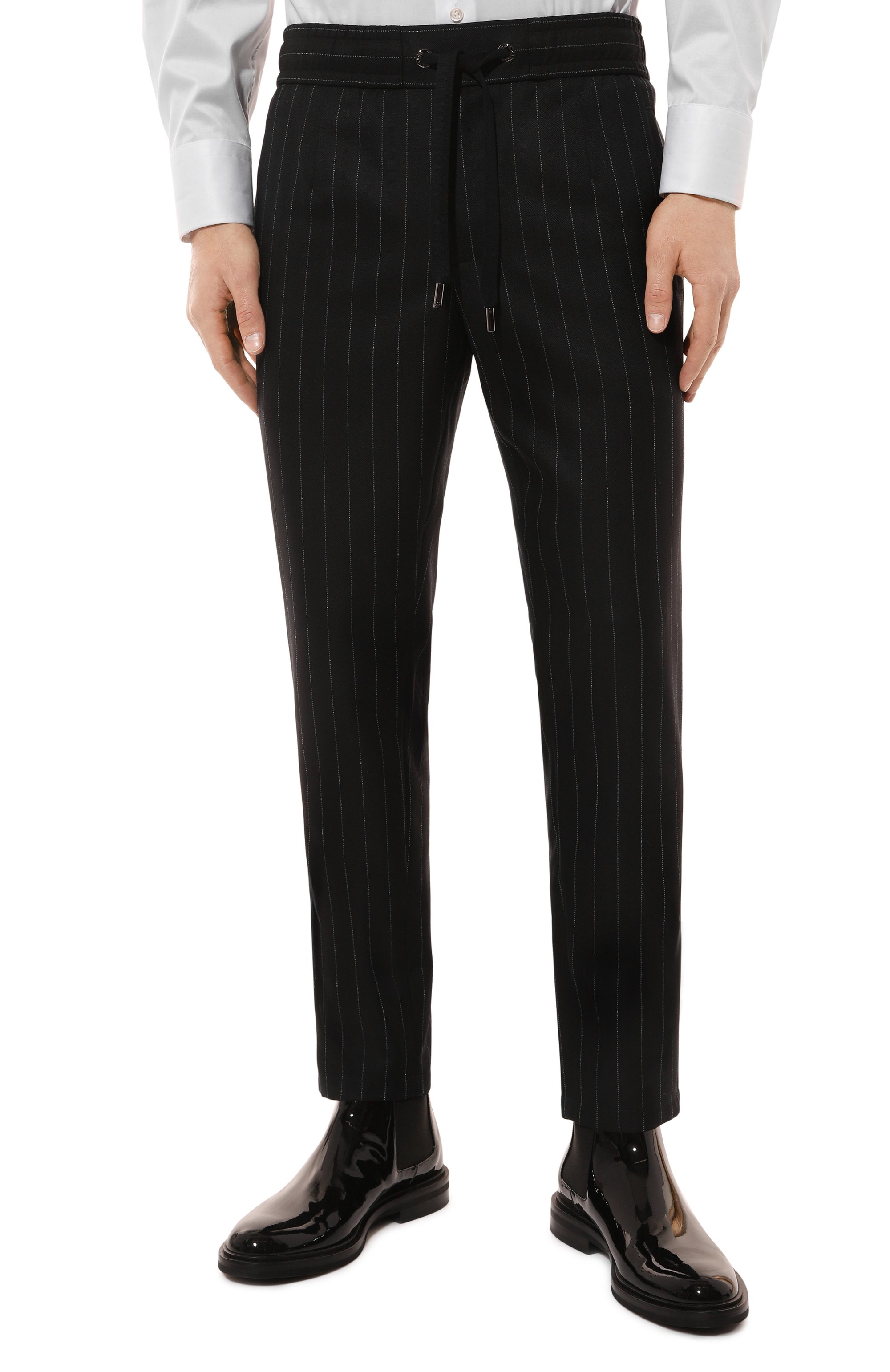 Шерстяные брюки DOLCE & GABBANA, арт. GP0I1T/FR21H, фото 3