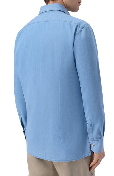 Джинсовая рубашка KITON, арт. UMCNERH0922703, фото 4