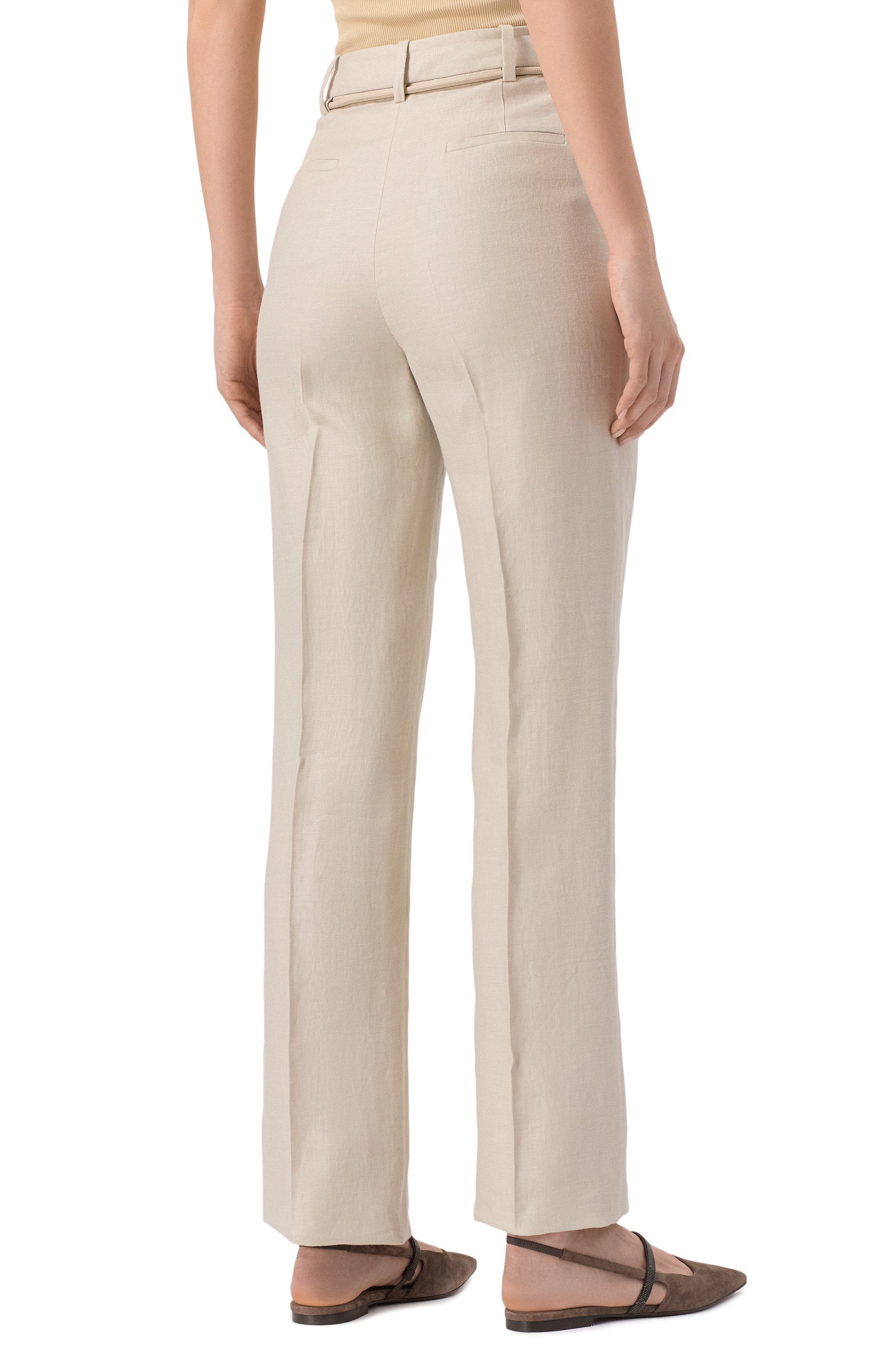 Льняные брюки AGNONA, арт. T70903/U3014, фото 4