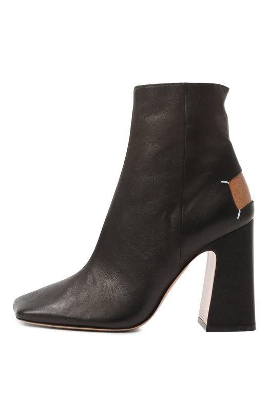 Кожаные ботильоны Maison Margiela S58WU0385/P3753 Чёрный  S58WU0385/P3753 Фото 4
