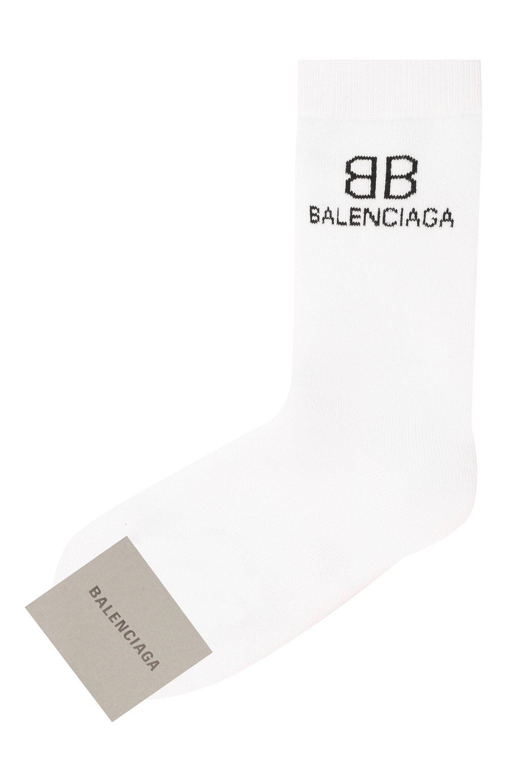 Носки BALENCIAGA белого цвета по цене 9925 руб., арт. 640610/3A4B5, фото 1 Носки BALENCIAGA, арт. 640610/3A4B5, фото 1