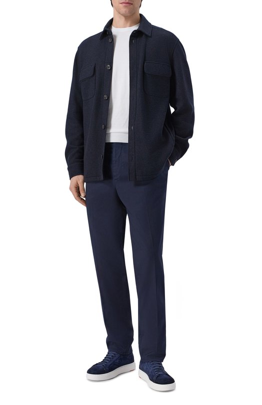 Кашемировая куртка-рубашка Loro Piana FAL3156 Синий  FAL3156 Фото 2