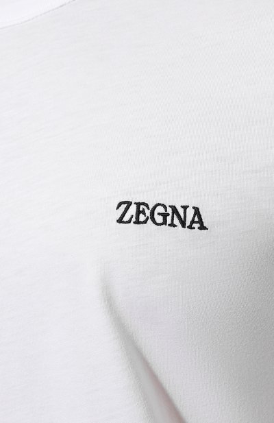 Хлопковая футболка ZEGNA, арт. E7360A5/B760, фото 5