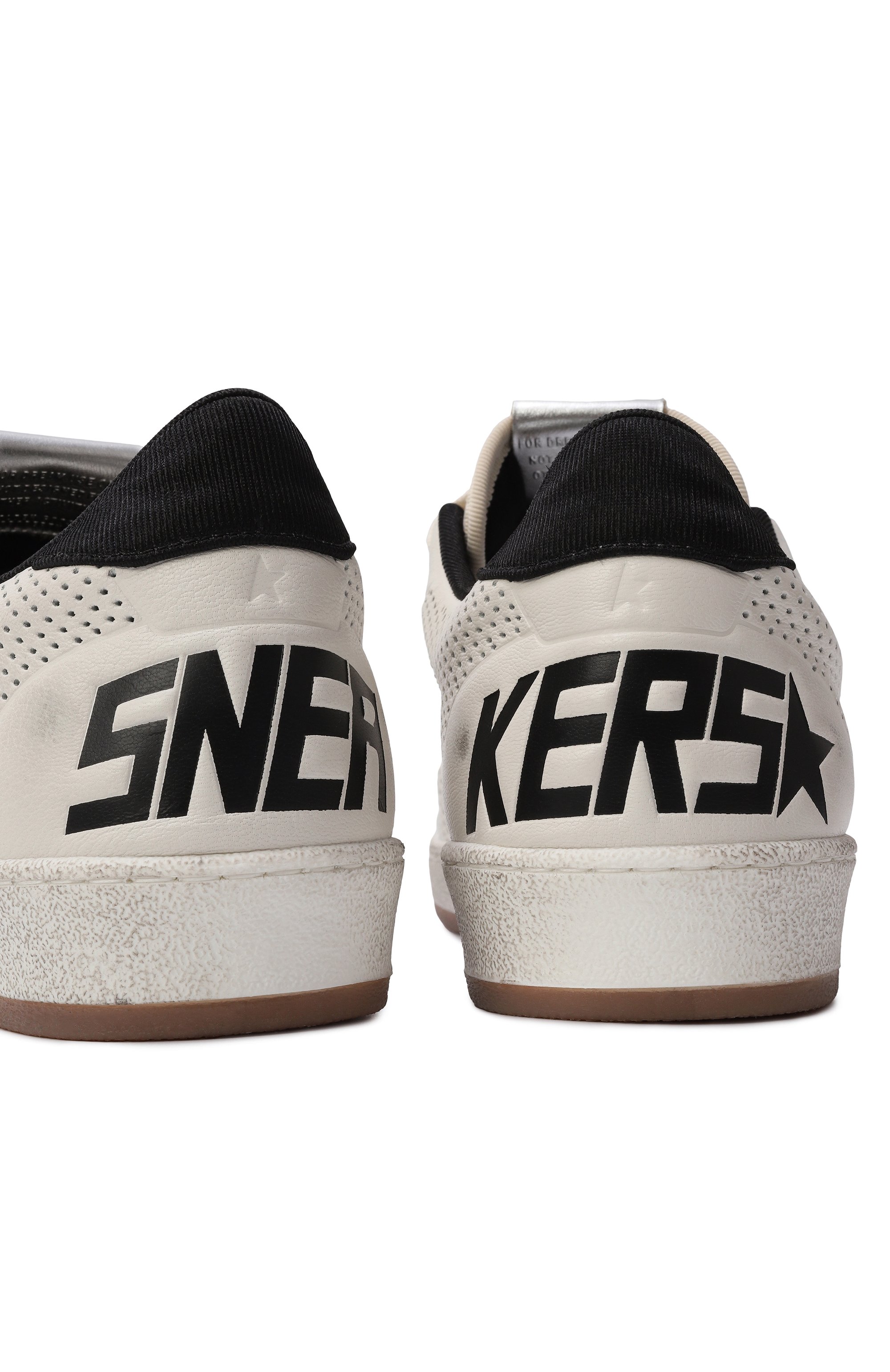 Кожаные кеды ball star GOLDEN GOOSE DELUXE BRAND белого цвета по цене 77050 руб., арт. GMF00717.F006013, фото 8 Кожаные кеды ball star GOLDEN GOOSE DELUXE BRAND, арт. GMF00717.F006013, фото 8