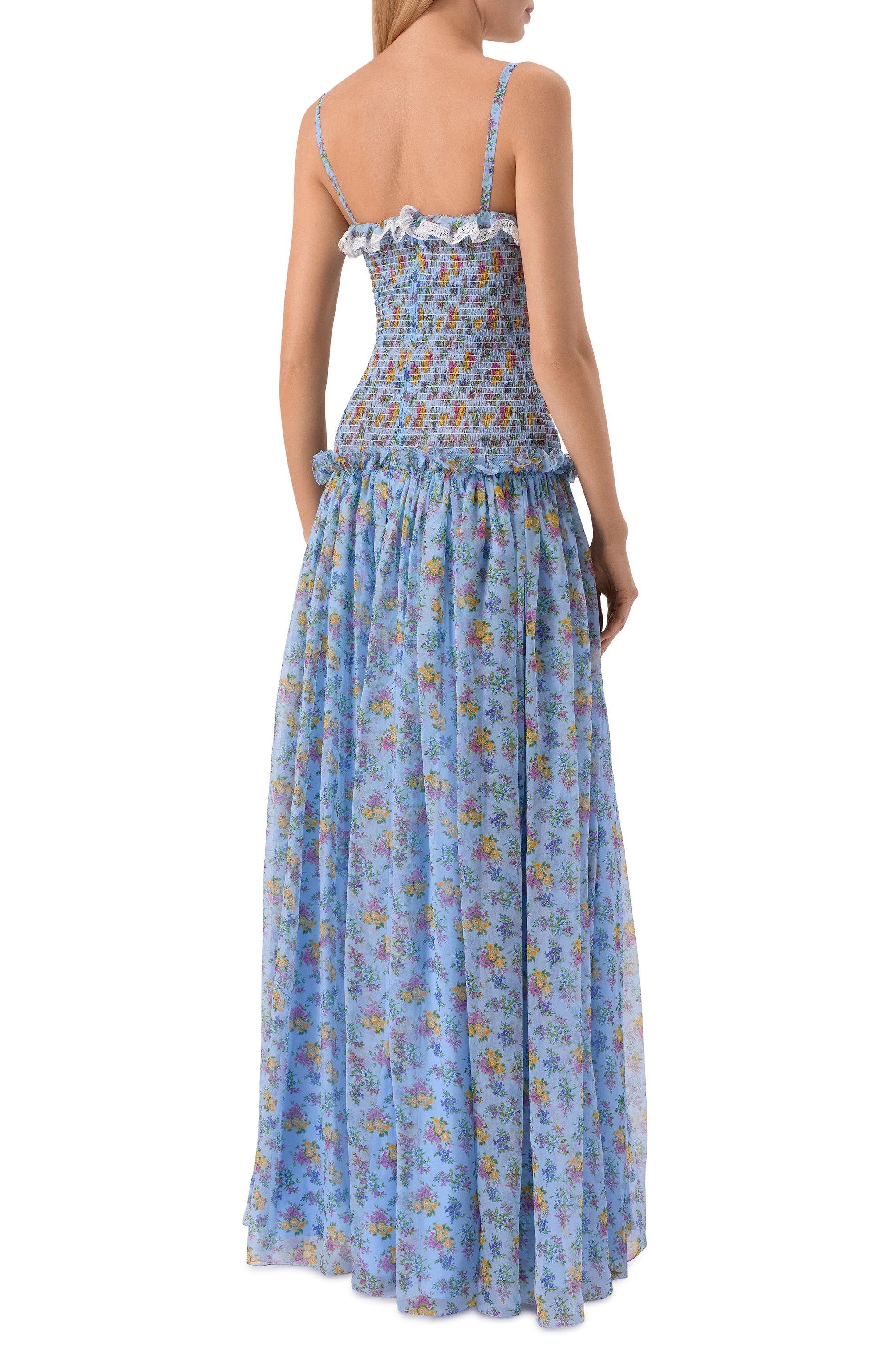 Платье из шелка и хлопка DOLCE & GABBANA, арт. F612DT/IS10C, фото 3