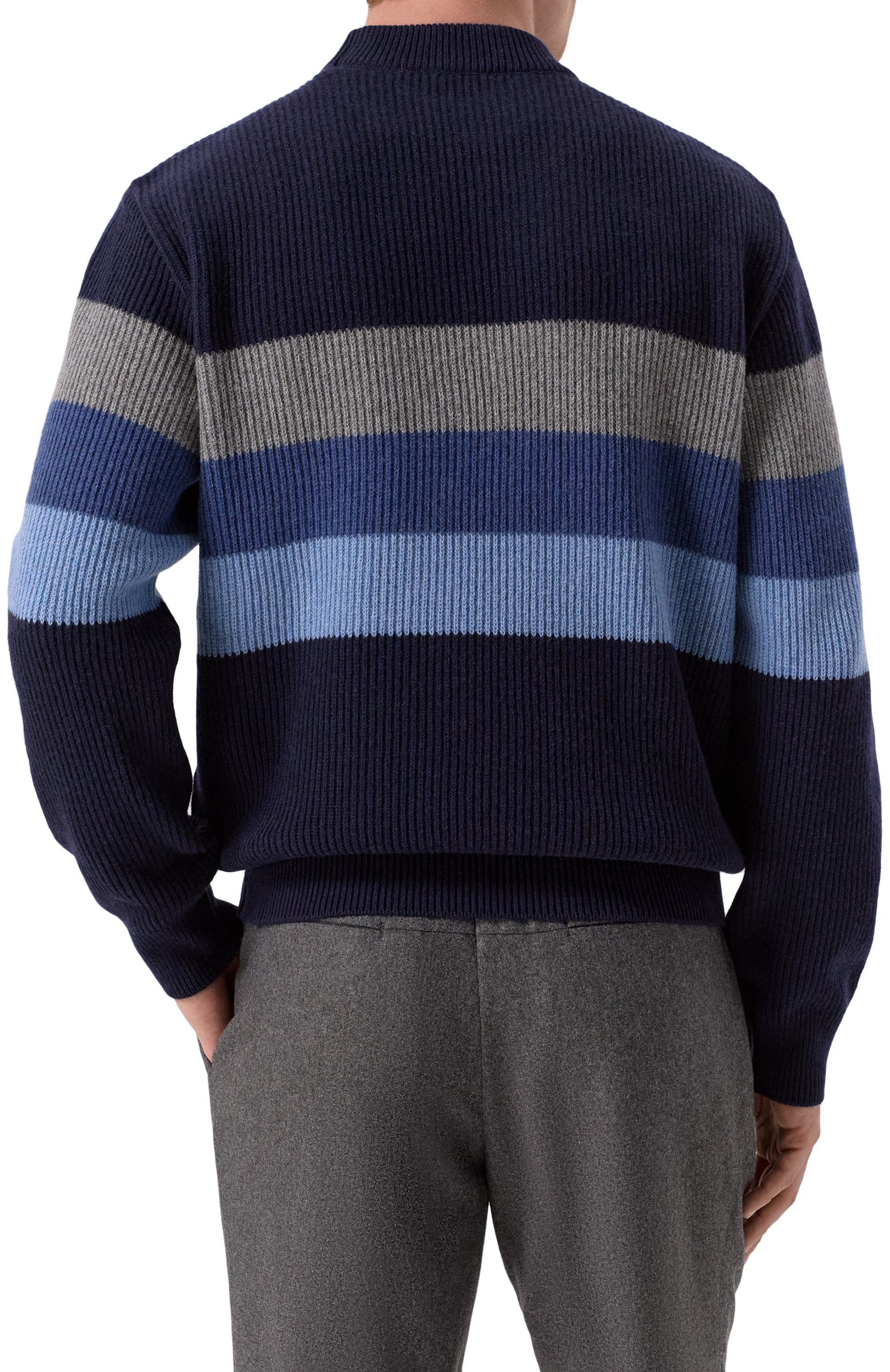 Шерстяной свитер PAUL&SHARK темно-синего цвета по цене 44900 руб., арт. 15311050, фото 4 Шерстяной свитер PAUL&SHARK, арт. 15311050, фото 4