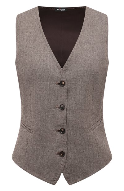Женский жилет из шерсти и кашемира KITON, арт. D47456K0104E05