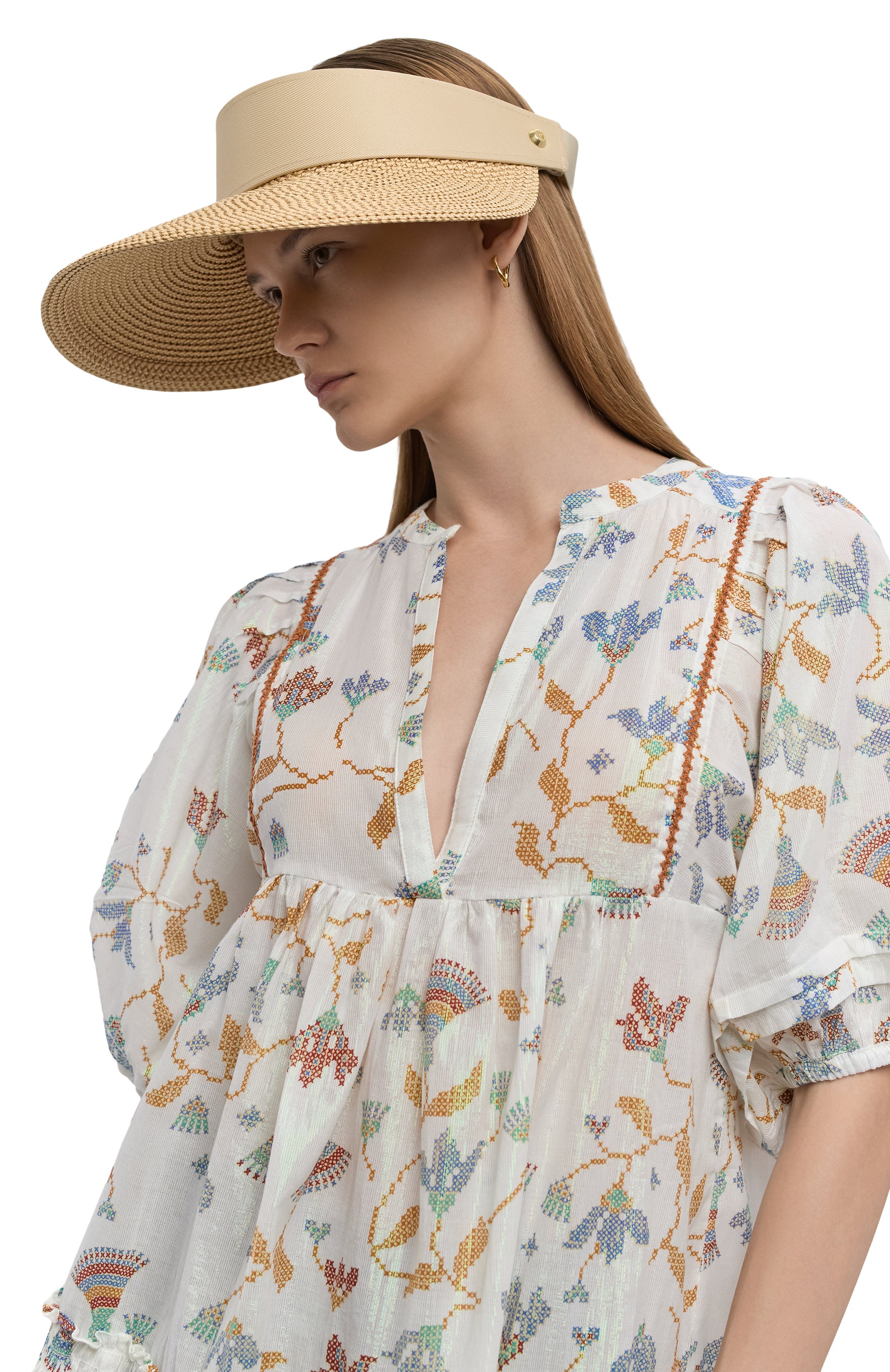 Козырек champ ii ERIC JAVITS бежевого цвета по цене 32800 руб., арт. 12164/PEANUT, фото 2 Козырек champ ii ERIC JAVITS, арт. 12164/PEANUT, фото 2