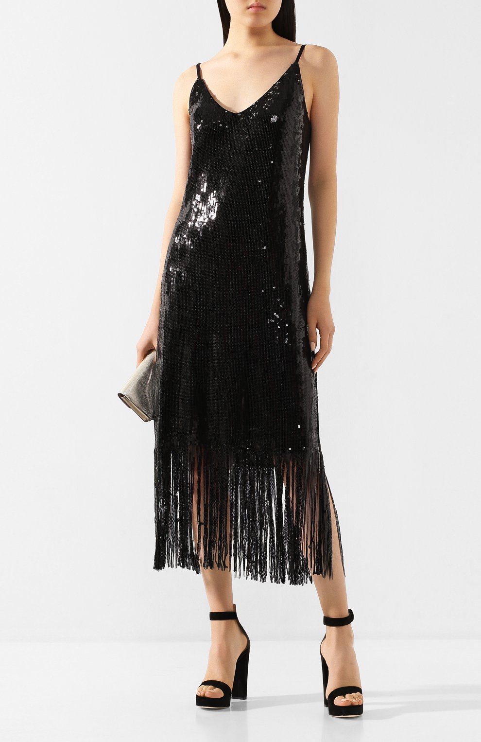 Платье с пайетками IN THE MOOD FOR LOVE черного цвета по цене 42200 руб., арт. D0RIS DRESS, фото 2 Платье с пайетками IN THE MOOD FOR LOVE, арт. D0RIS DRESS, фото 2