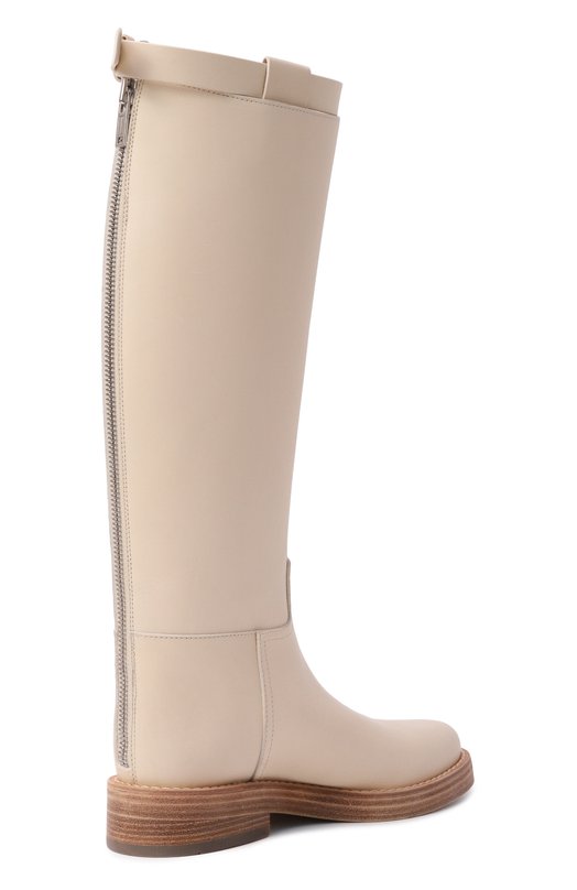 Кожаные сапоги Stan Ann Demeulemeester B0010078/LT046 Кремовый  B0010078/LT046 Фото 5