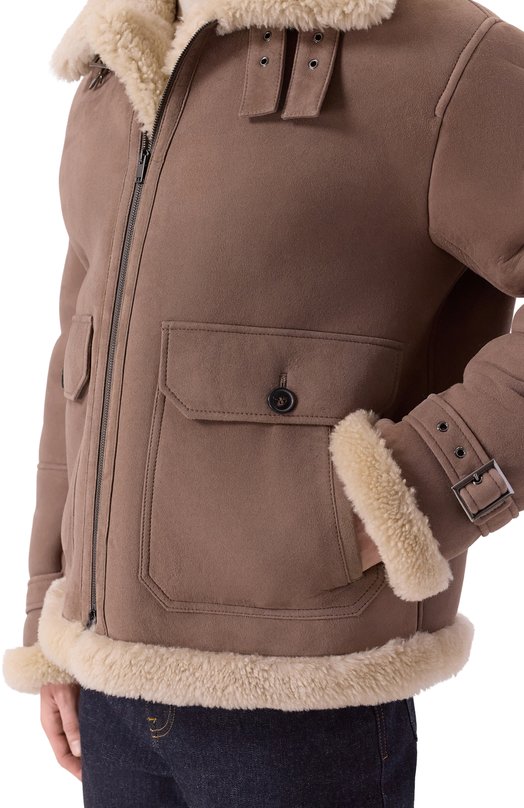 Дубленка из овчины MVST M25.1MM.0003/PELULUNG0 Коричневый  M25.1MM.0003/PELULUNG0 Фото 5