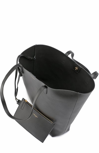 Сумка-тоут shopping medium SAINT LAURENT черного цвета по цене 192500 руб., арт. 454203/CSV0J, фото 3 Сумка-тоут shopping medium SAINT LAURENT, арт. 454203/CSV0J, фото 3