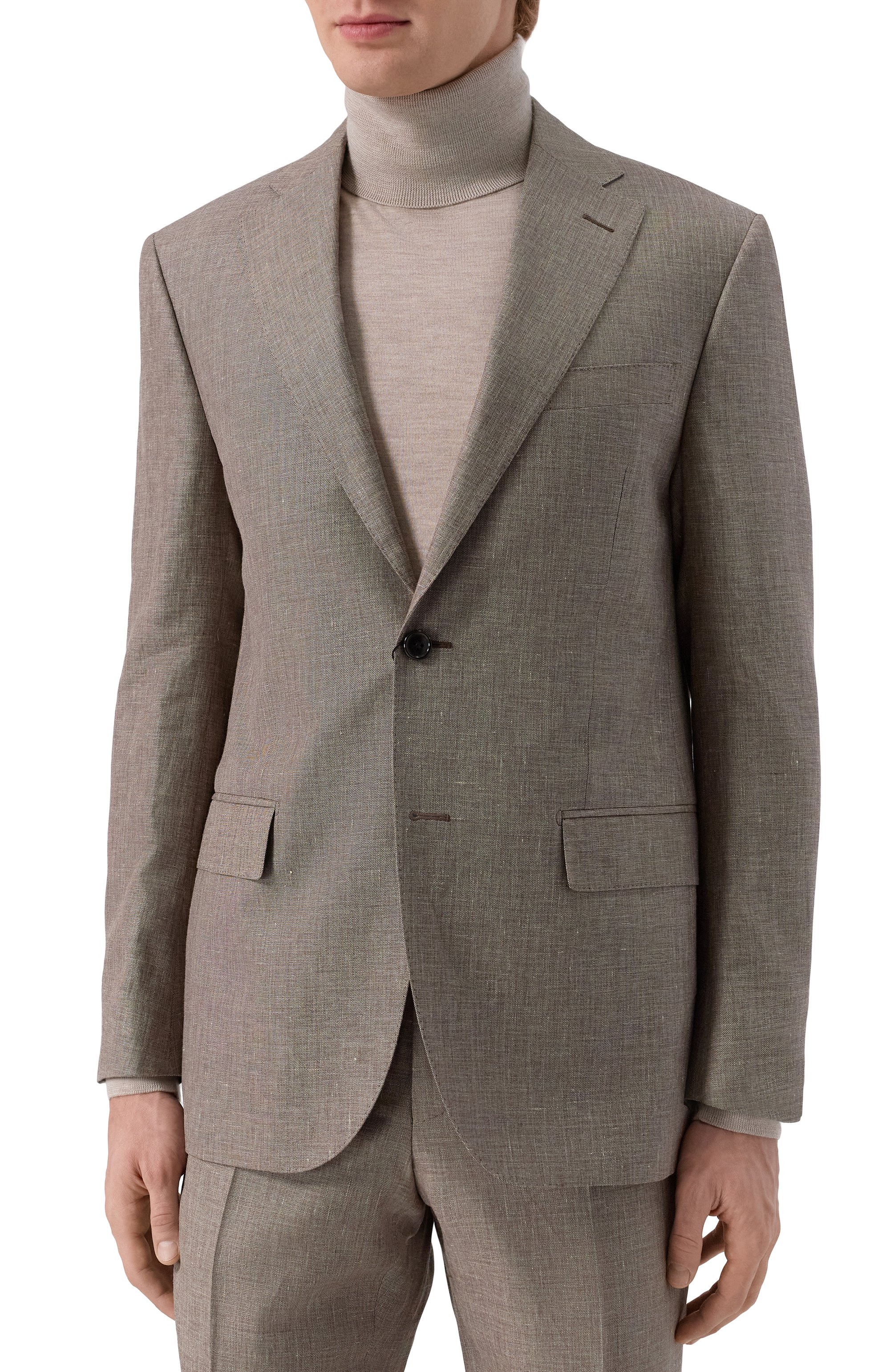 Костюм из шерсти и льна CORNELIANI, арт. 25X008-2518263_SET, фото 4