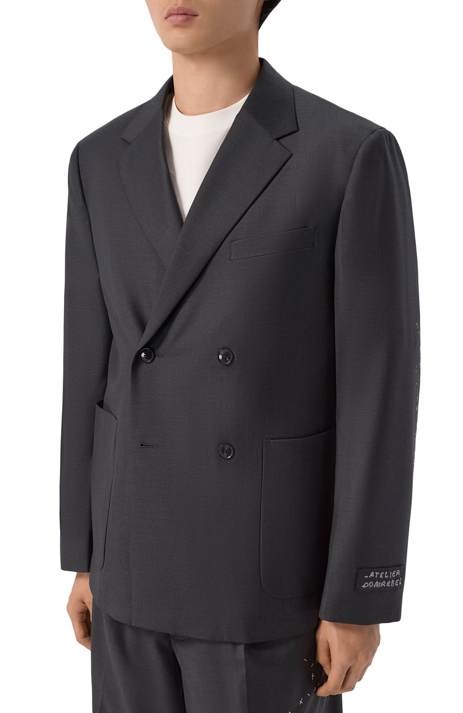 Шерстяной пиджак DOMREBEL, арт. M BULLY BLAZER/D0UBLE BREASTED BLAZER, фото 3