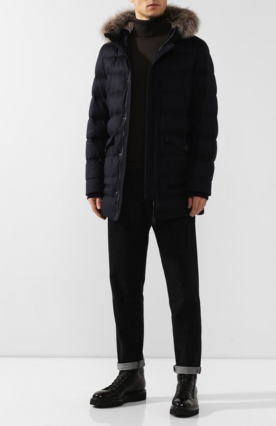 Пуховик из смеси шелка и кашемира HERNO, арт. PI0595U/38087, фото 2