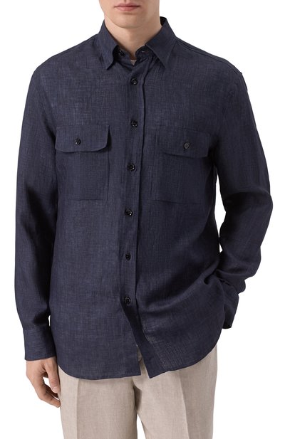 Льняная рубашка BRIONI, арт. SCFA0L-P9111, фото 3