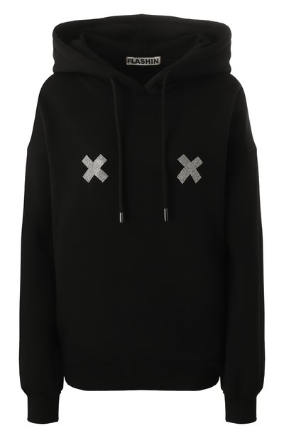 Женский хлопковое худи FLASHIN, арт. FF25HCROSB