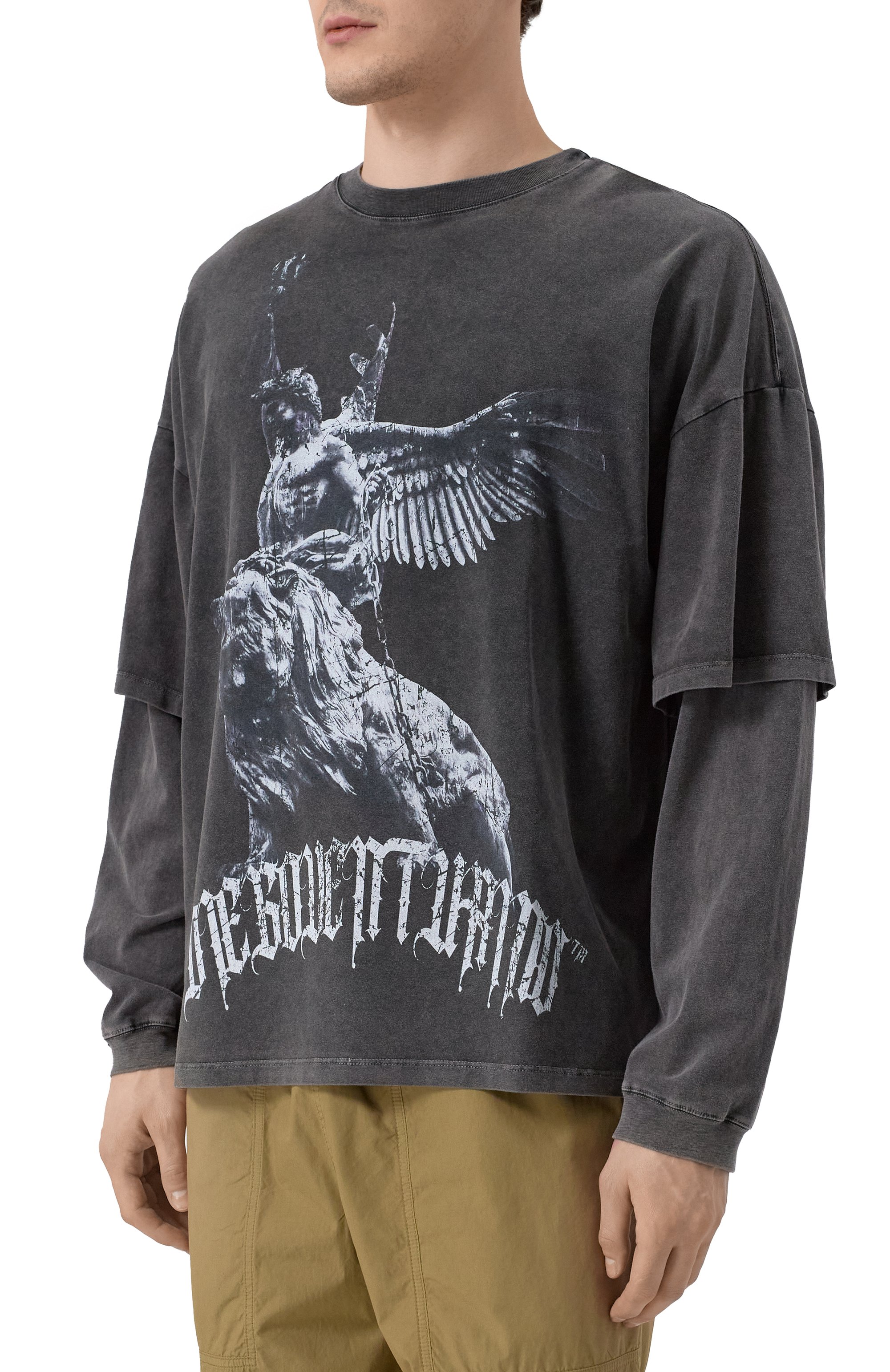 Хлопковый лонгслив DIEGO VENTURINO, арт. DVTS-MLCD00, фото 3