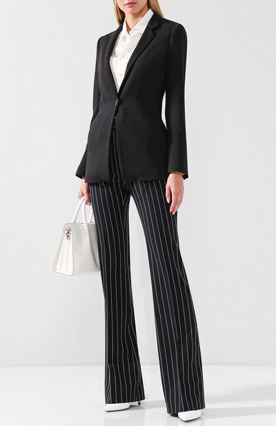 Приталенный однотонный жакет на одной пуговице GIORGIO ARMANI, арт. 8WHGG01R/T00A6, фото 2